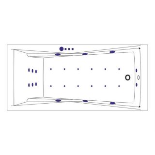 Гидромассажная ванна WHITECROSS Palace 0104.170075.100.ULTRA.BR 170x75 см Ultra бронза